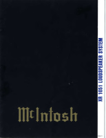 McIntosh XR-1051 - Owners manual